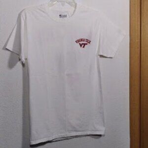 Virginia Tech Hokies Short Sleeve White Shirt Size: S